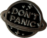 “don’t panic” pin