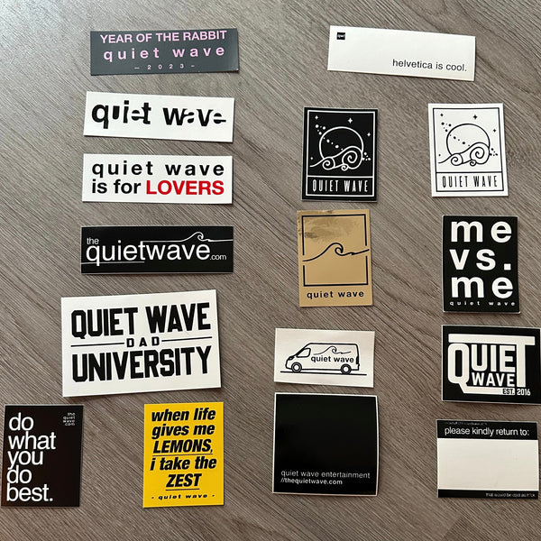 quiet wave sticker pack