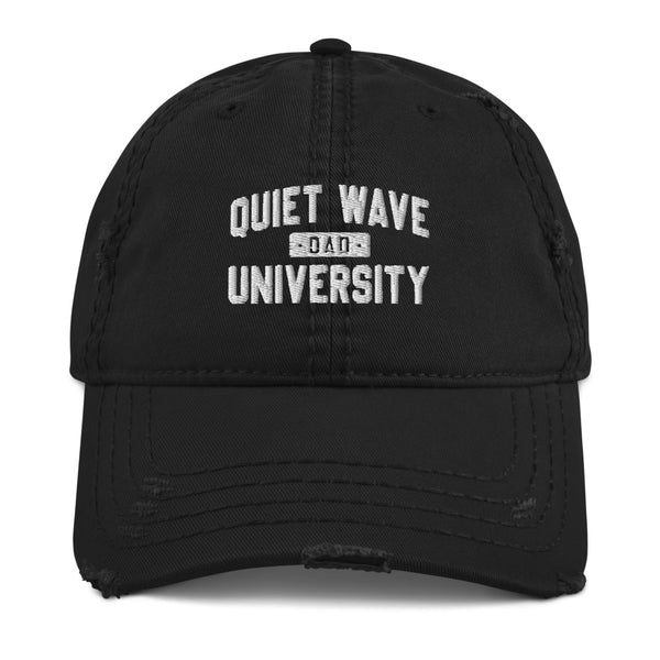 quiet wave dad distressed hat