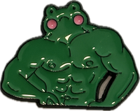 buff frog pin collection (3 pins)