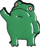 angy frog pin