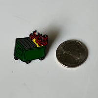 dumpster fire pin