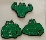 buff frog pin collection (3 pins)