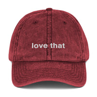 "love that" vintage dad hat